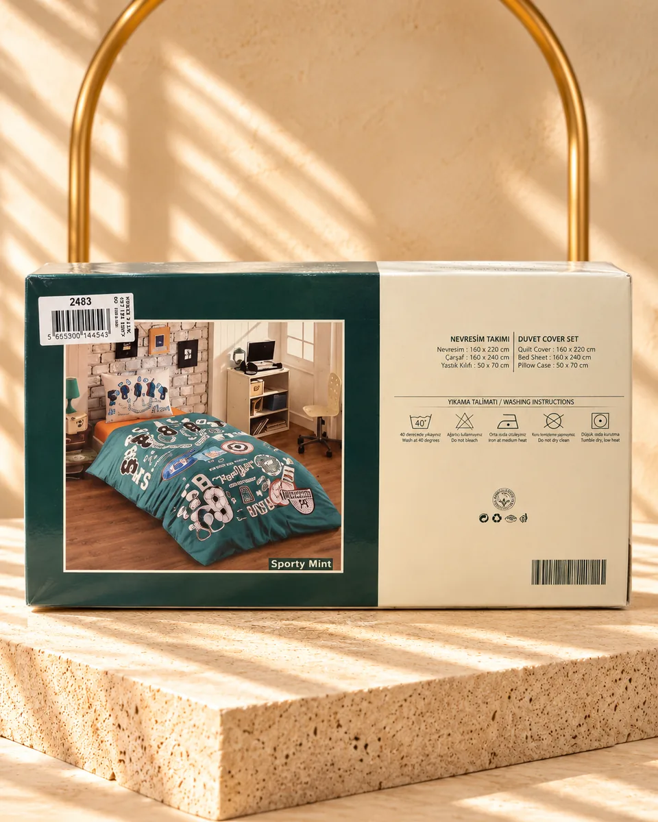 Kristal طقم غطاء لحاف · مفرد · Sporty Mint · أخضر · 2483