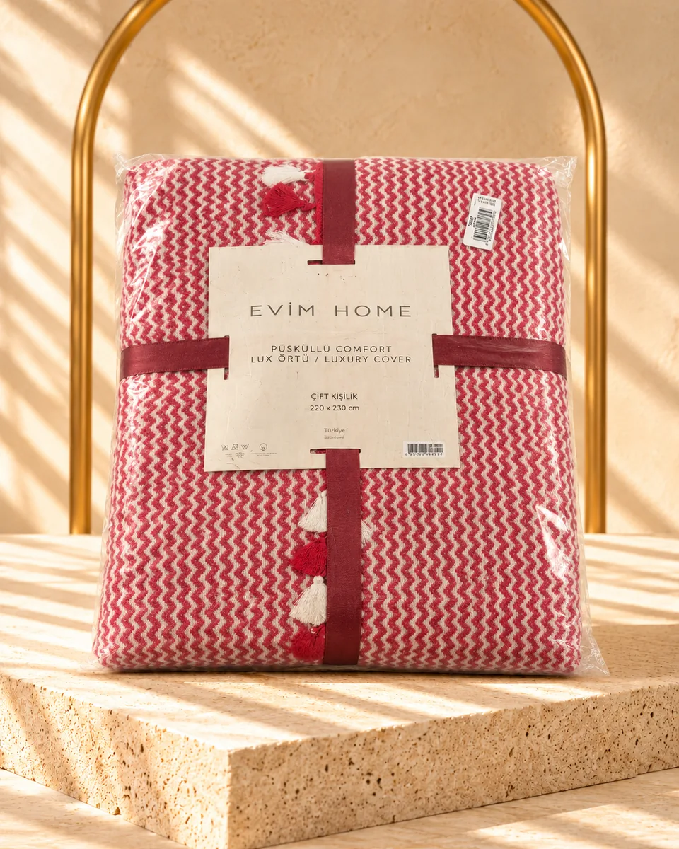 HSN / Evim Home بيكيه · مزدوج · Lüx · خمري · 1787